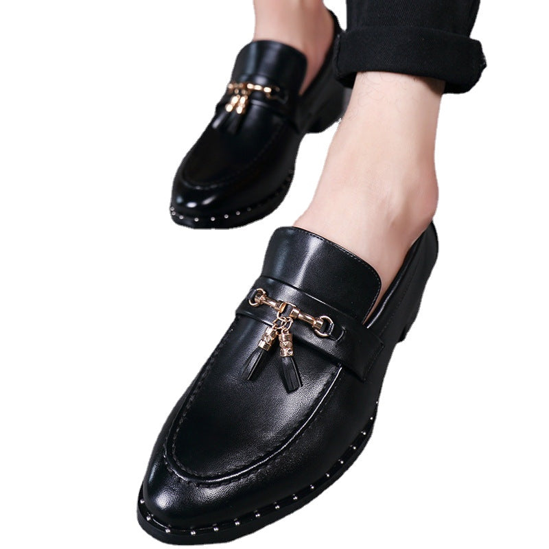 business suits lazy shoes round head England