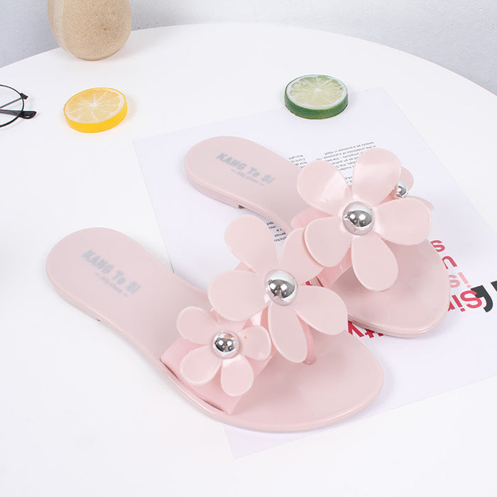 flat beach female casual sandals and slippers-2019