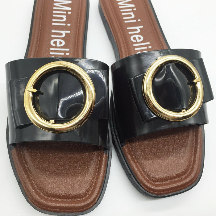 buckle flat bottom comfortable non-slip leisure