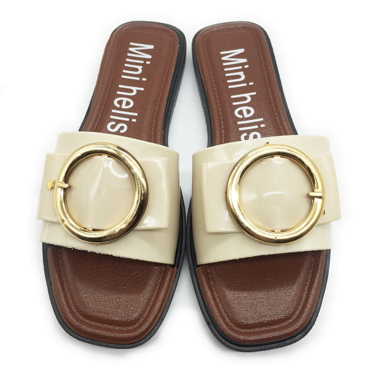 buckle flat bottom comfortable non-slip leisure