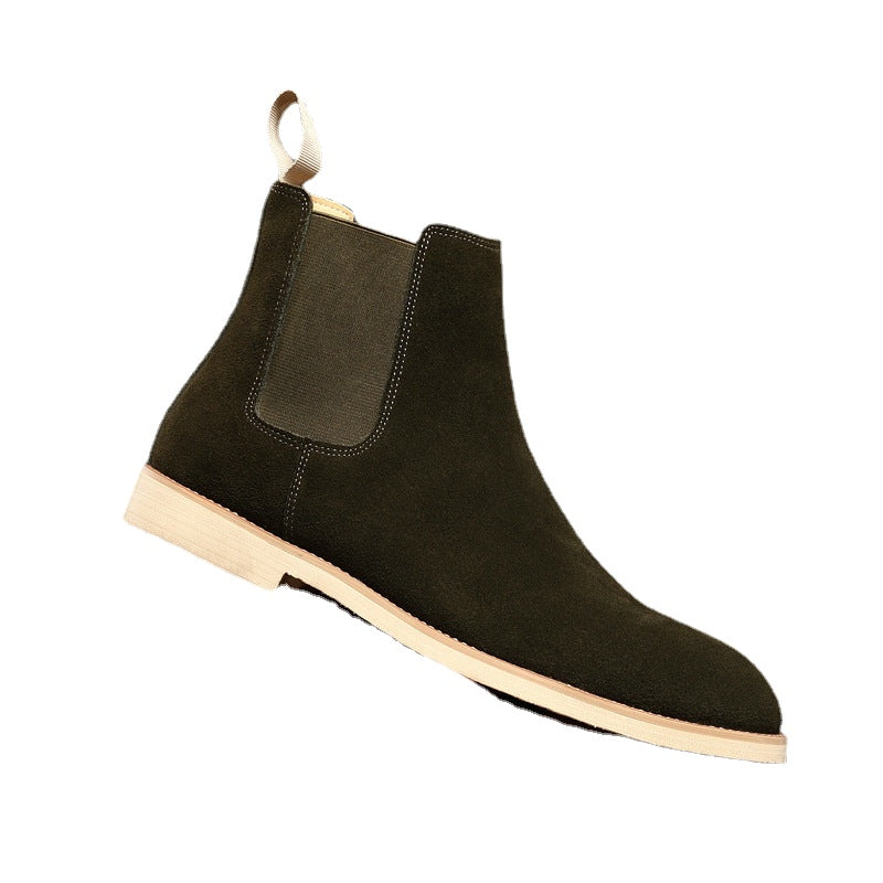 Chelsea Boots Men's Large Size 45 46 Supply Genuine Leather Autumn and Winter Men's Boots British Martin Boots Men's