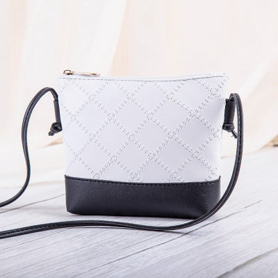 Popular new style women's bag single shoulder crossbody bag embossed rhombus retro bucket bag