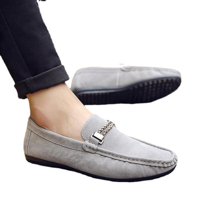 fashionable lazy shoes, casual shoes, tide, black, blue and gray