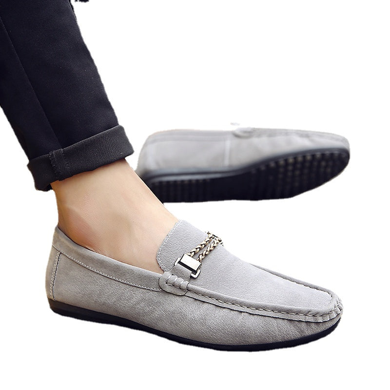 fashionable lazy shoes, casual shoes, tide, black, blue and grey