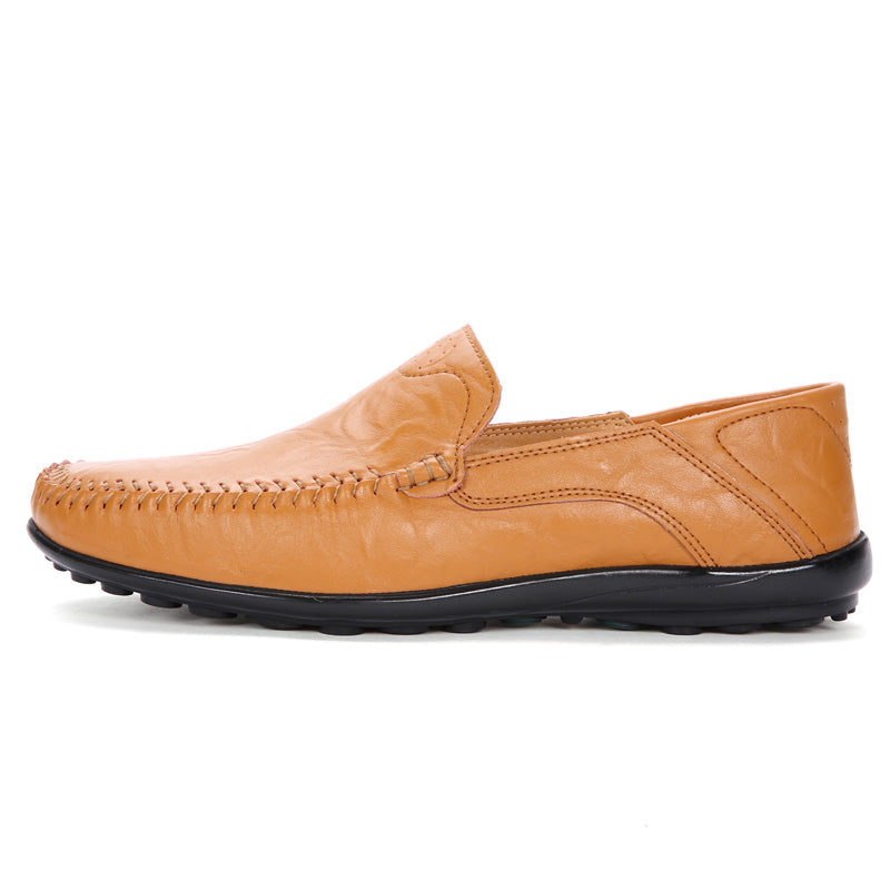 Handmade Soft Mocassin Homme Slip On Boat