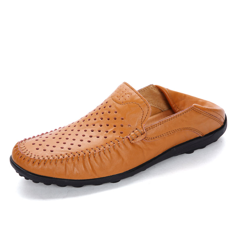 Handmade Soft Mocassin Homme Slip On Boat