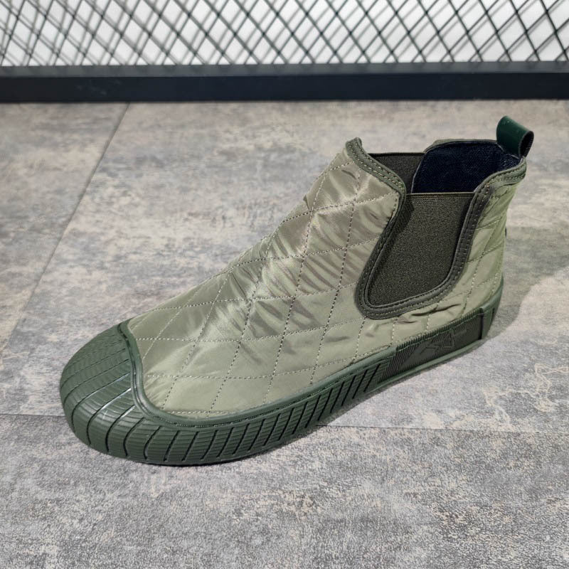 2023 spirit guy men's high-top slip-on casual shoes autumn and winter new trendy men's shoes Korean version popular cloth shoes men