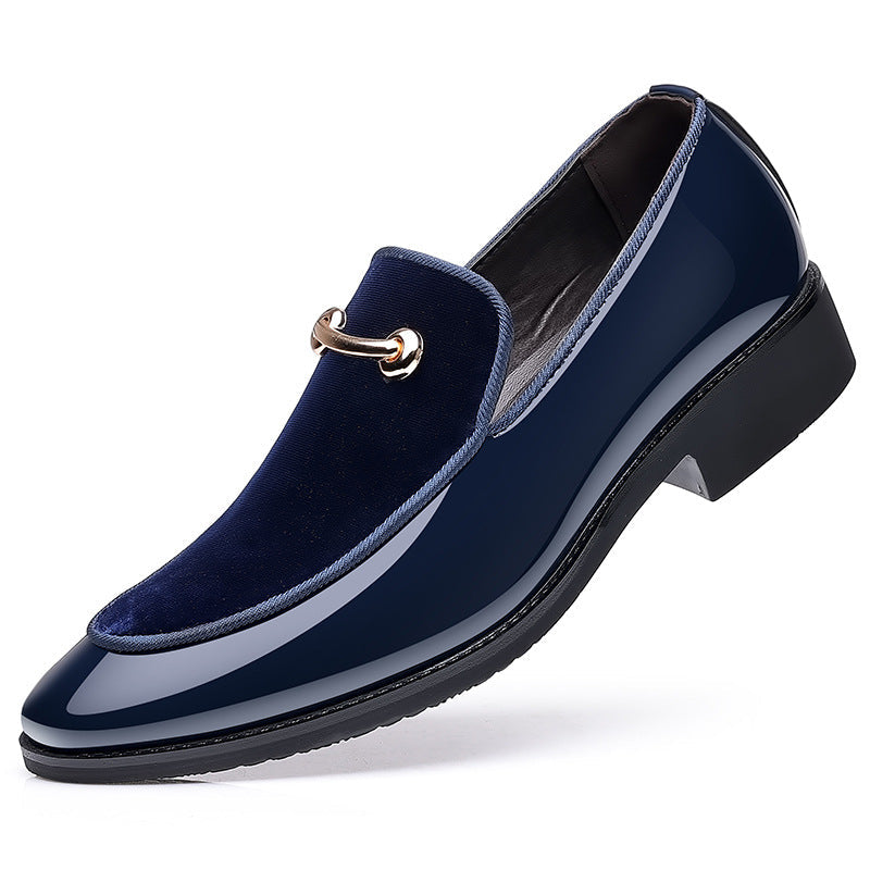 British you are leather shoes suede patent leather casual shoes Korean fashion loafers wedding men's shoes hairstylist single shoes