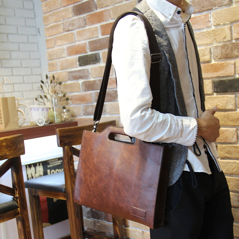 youth messenger bag men's leisure business briefcase tide