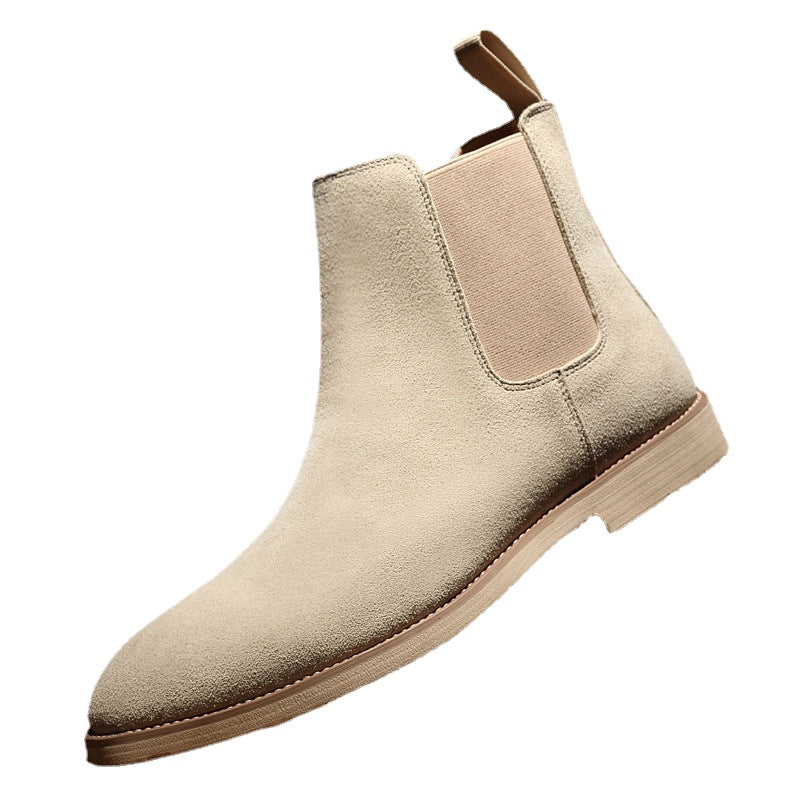 Chelsea Boots Men's Large Size 45 46 Supply Genuine Leather Autumn and Winter Men's Boots British Martin Boots Men's