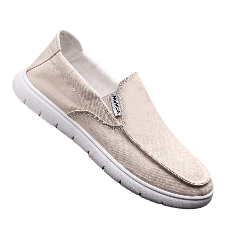 Xuanpin hot style men's shoes slip-on old Beijing cloth shoes over feet lazy shoes men's casual canvas shoes breathable sneakers