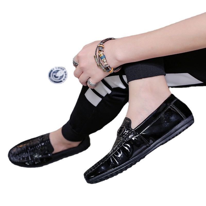 One foot pea bean shoes male 2023 spring Korean lazy shoes wild casual shoes trend shoes set foot men shoes