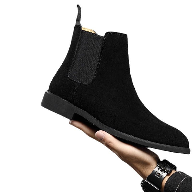 Chelsea Boots Men's Large Size 45 46 Supply Genuine Leather Autumn and Winter Men's Boots British Martin Boots Men's