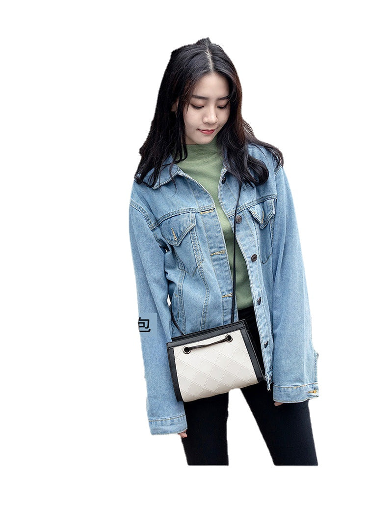 Foreign trade wholesale 2024 new Korean version pressed checkered handbag customizable logo crossbody mobile phone bag