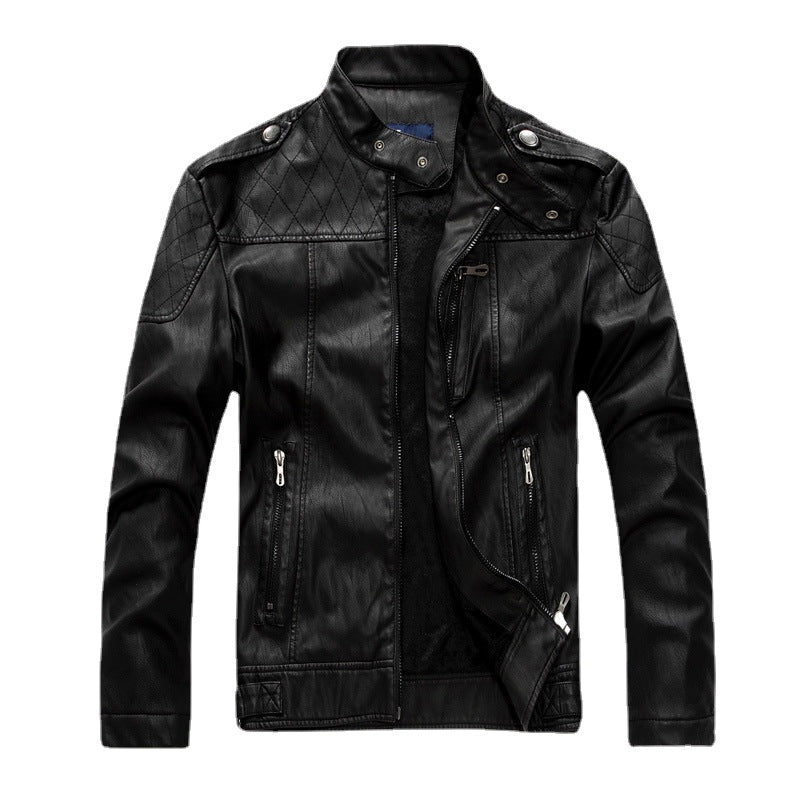 Collar and Suede Suede Young Men's Jackets