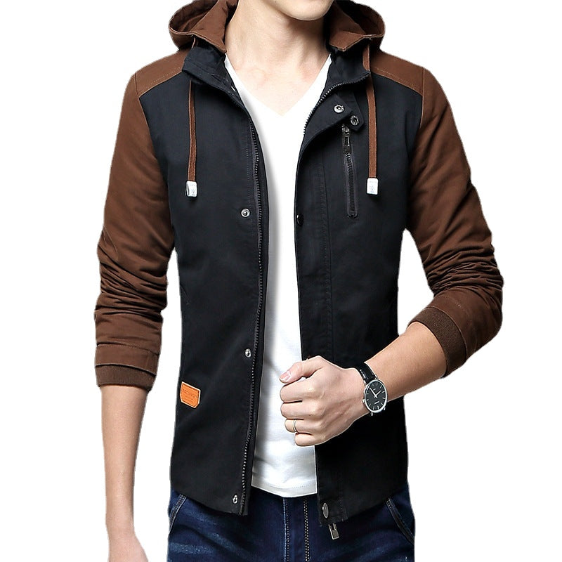 men's fashion Korean hooded men's jacket