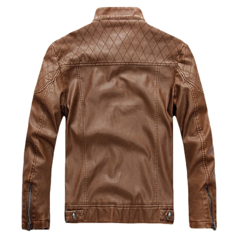 Collar and Suede Suede Young Men's Jackets